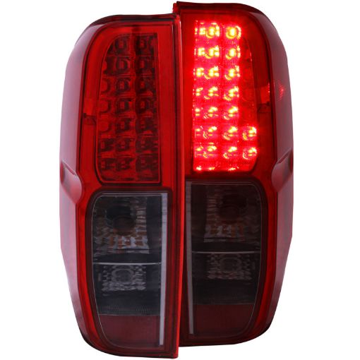 Picture of ANZO 2005 - 2008 Nissan Frontier LED Taillights RedSmoke