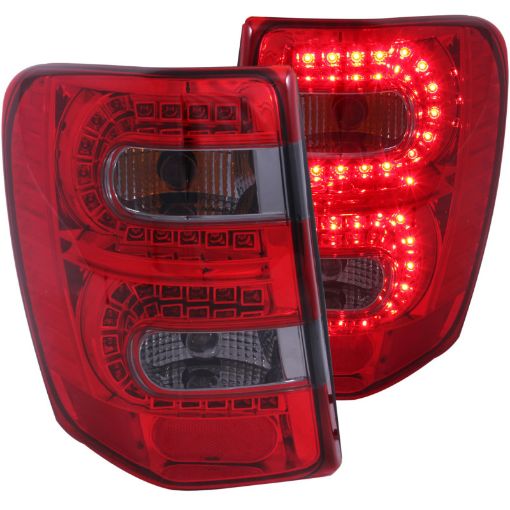 Picture of ANZO 1999 - 2004 Jeep Grand Cherokee LED Taillights RedSmoke