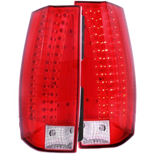 Picture of ANZO 2007 - 2014 Chevrolet Suburban LED Taillights RedClear - Escalade Look