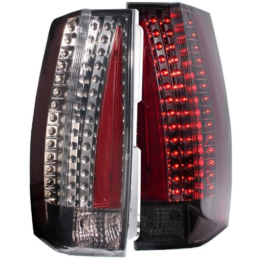 Picture of ANZO 2007 - 2014 Chevrolet Suburban LED Taillights Smoke - Escalade Look