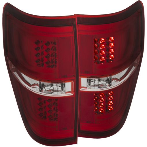 Picture of ANZO 2009 - 2013 Ford F - 150 LED Taillights RedClear