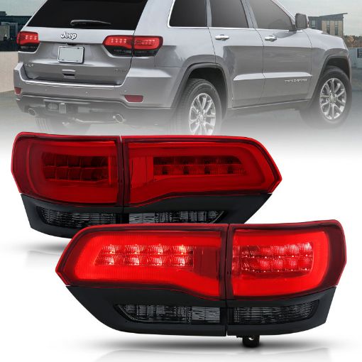 Picture of ANZO 2014 - 2016 Jeep Grand Cherokee LED Taillights RedSmoke