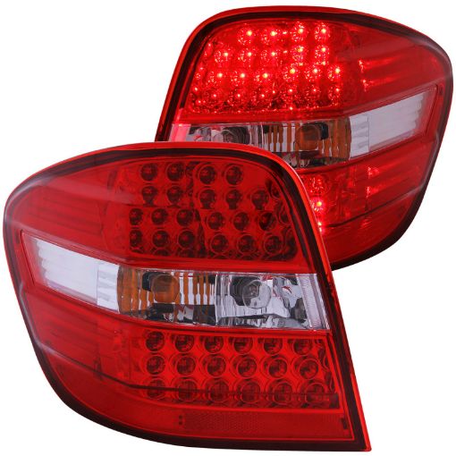 Picture of ANZO 2006 - 2007 Mercedes Benz M Class W164 LED Taillights RedClear