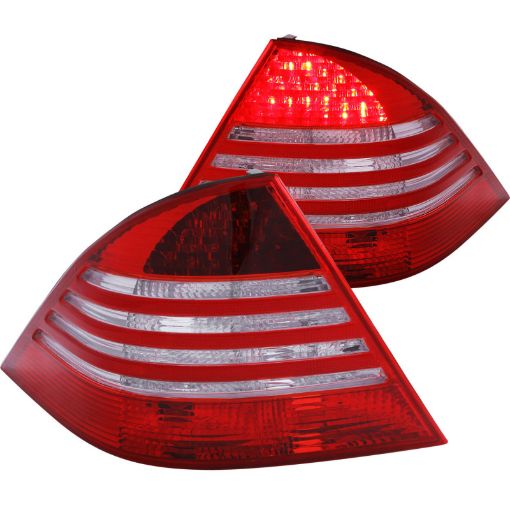 Picture of ANZO 2000 - 2005 Mercedes Benz S Class W220 LED Taillights RedClear