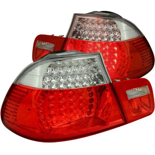 Picture of ANZO 2000 - 2003 BMW 3 Series E46 LED Taillights RedClear