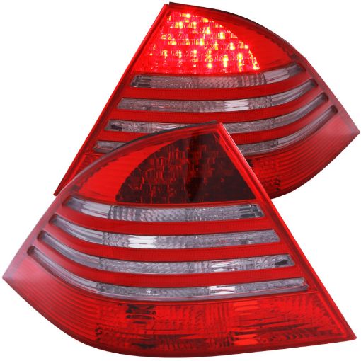 Picture of ANZO 2000 - 2005 Mercedes Benz S Class W220 LED Taillights RedSmoke