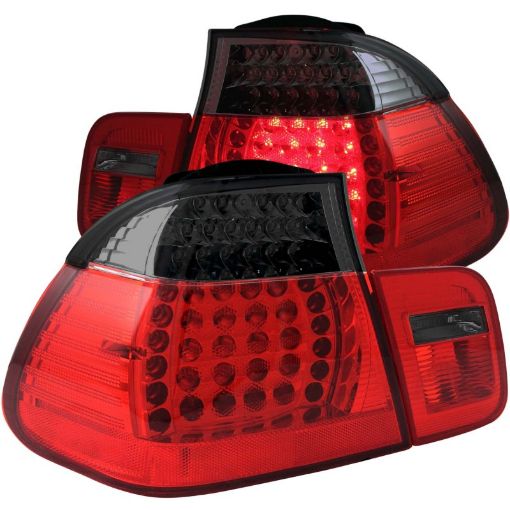 Picture of ANZO 2002 - 2005 4DR BMW 3 Series E46 LED Taillights RedSmoke