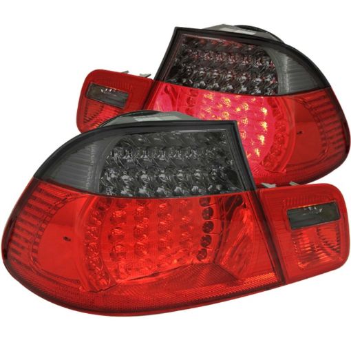 Picture of ANZO 1999 - 2001 BMW 3 Series E46 LED Taillights RedSmoke 2pc