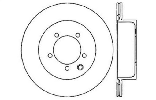 Picture of StopTech 03 - 04 Infiniti G35 03 - 05 G35X 03 - 05 Nissan 350Z Cross Drilled Left Rear Rotor