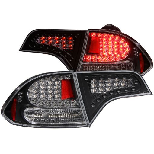 Picture of ANZO 2006 - 2011 Honda Civic LED Taillights Black