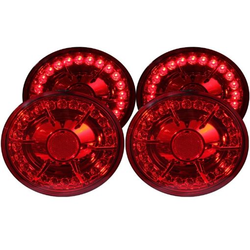 Picture of ANZO 2005 - 2010 Chevrolet Corvette LED Taillights Red 4pc