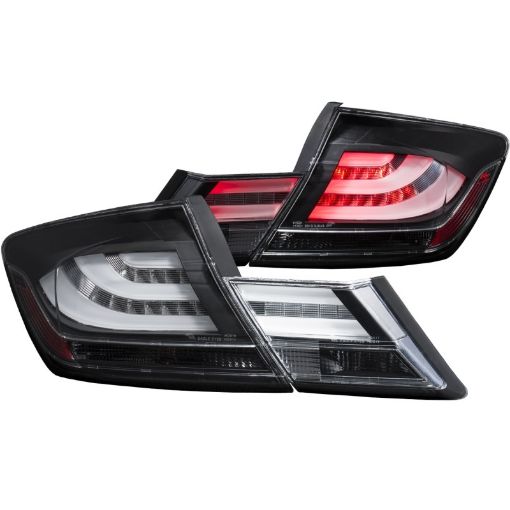 Picture of ANZO 2013 - 2015 Honda Civic LED Taillights Black