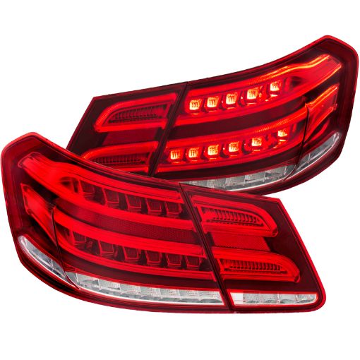 Picture of ANZO 2010 - 2013 Mercedes Benz E Class W212 LED Taillights RedClear