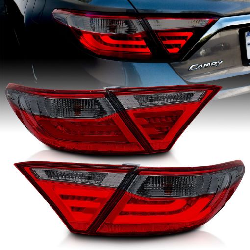 Picture of ANZO 2015 - 2016 Toyota Camry LED Taillights Smoke