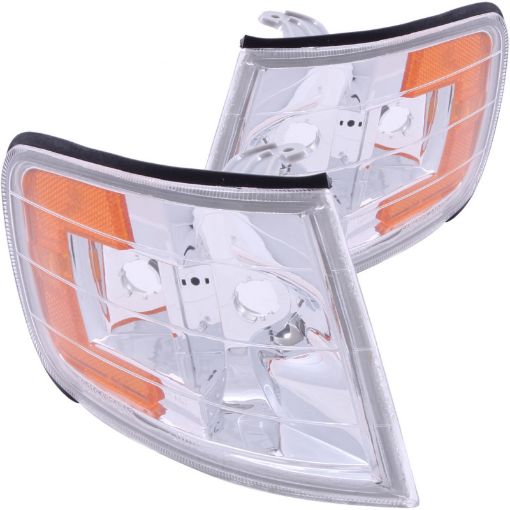 Picture of ANZO Corner Lights 1994 - 1997 Honda Accord Euro Corner Lights Chrome w Amber Reflector