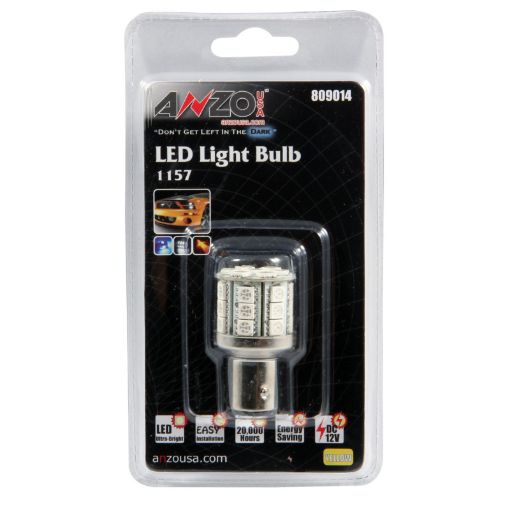 Picture of ANZO LED Bulbs Universal LED 1157 Amber - 28 LEDs 1 34in Tall