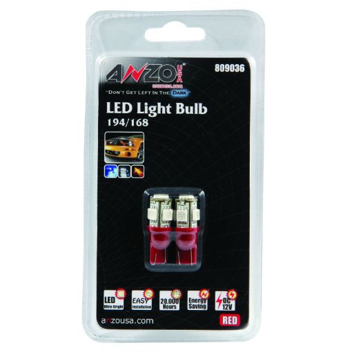 Picture of ANZO LED Bulbs Universal 194168 Red - 5 LEDs