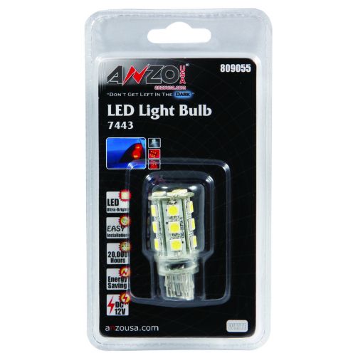 Picture of ANZO LED Bulbs Universal 7444 White - 18 LEDs 1 34in Tall