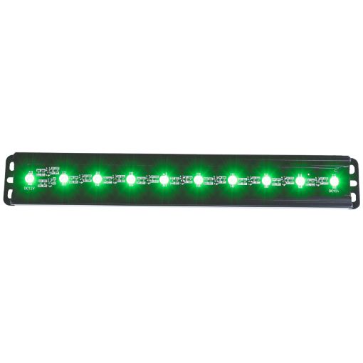 Picture of ANZO Universal 12in Slimline LED Light Bar (Green)