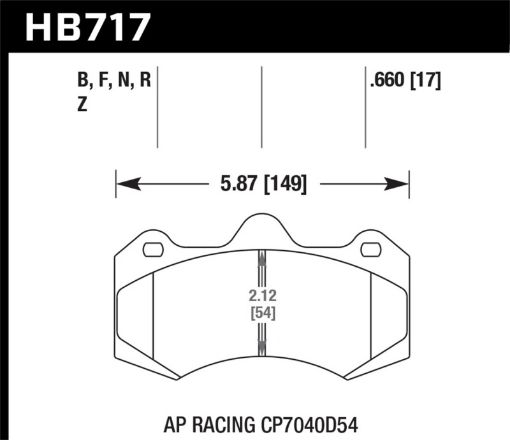 Picture of Hawk HP Plus AP Racing Brake Pads