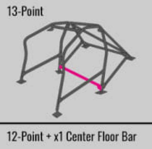 Picture of Cusco SFTY21 2 - Passenger 13 - Point BLK DASH - ESCAPE Roll Cage Subaru STi GRB 08 - 14 (SO NO CNCL)