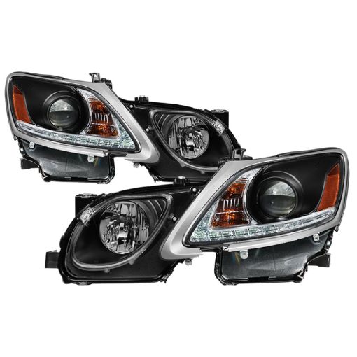 Picture of Spyder Lexus GS 300 350 450 06 - 11 Headlights - HID Model Only - Black PRO - YD - LG06 - HID - DRL - BK