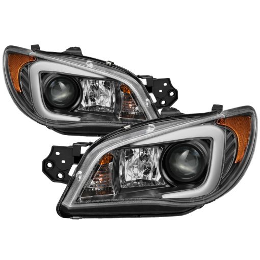 Picture of Spyder Subaru WRX 06 - 07 Projector Headlights - HID Model Only - Black PRO - YD - SWRX06 - HID - LBDRL - BK