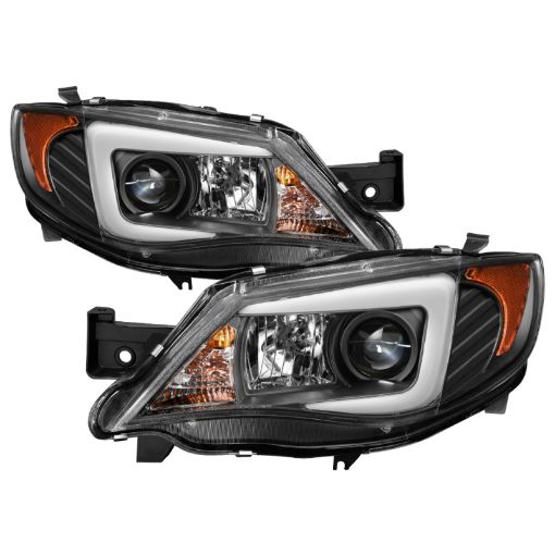 Picture of Spyder Subaru WRX 08 - 09 Projector Headlights - HID Model Only - Black PRO - YD - SWRX08 - HID - LBDRL - BK