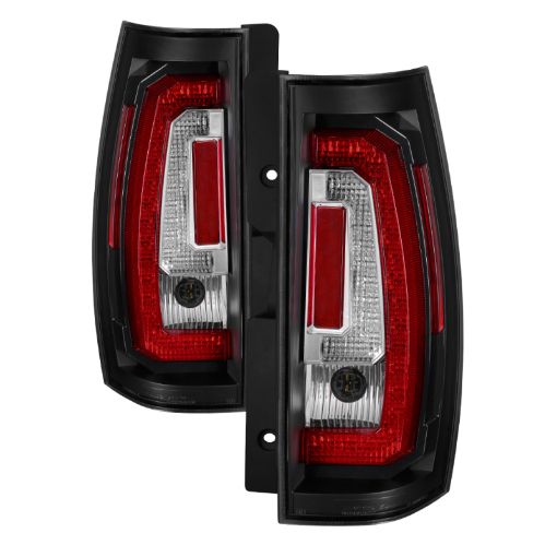 Picture of Spyder Chevy SuburbanTahoe 07 - 14 V2 - Light Bar LED Tail Lights - Black ALT - YD - CSUB07V2 - LED - BK