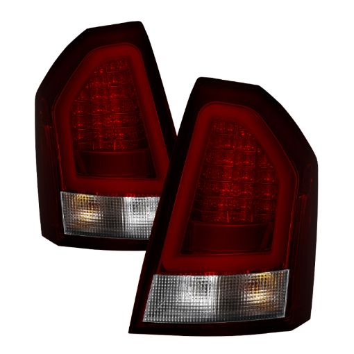 Picture of Spyder Chrysler 300C 08 - 10 V2 Light Bar LED Tail Lights - Red Clear ALT - YD - C308V2 - LED - RC