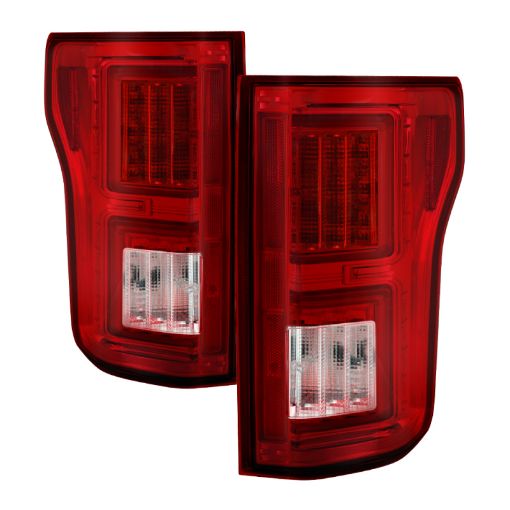 Picture of Spyder Ford F150 2015 - 2017 Light Bar LED Tail Lights - Red Clear ALT - YD - FF15015 - LBLED - RC