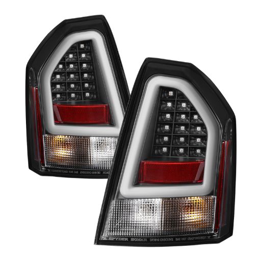 Picture of Spyder Chrysler 300C 05 - 07 V2 Light Bar LED Tail Lights - Black ALT - YD - C305V2 - LED - BK