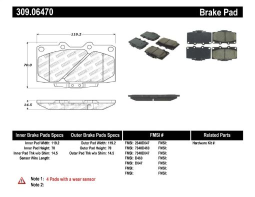 Picture of StopTech 89 - 96 Nissan 300ZX Sport Performance Front Brake Pads