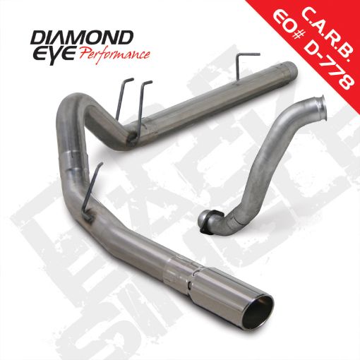 Picture of Diamond Eye KIT 4in DPF - BACK w DP SGL SS 08 - 10 Ford 6.4L Powerstroke F250F350