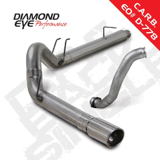 Picture of Diamond Eye KIT 5in DPF - BACK w DP SGL SS 08 - 10 Ford 6.4L Powerstroke F250F350