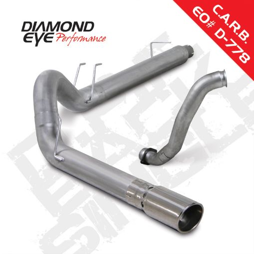 Picture of Diamond Eye KIT 5in DPF - BACK w DP SGL AL 08 - 10 Ford 6.4L Powerstroke F250F350