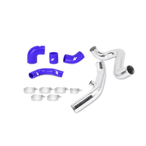 Picture of Mishimoto Mitsubishi Lancer Evolution 789 BLUE Upper Intercooler Pipe Kit