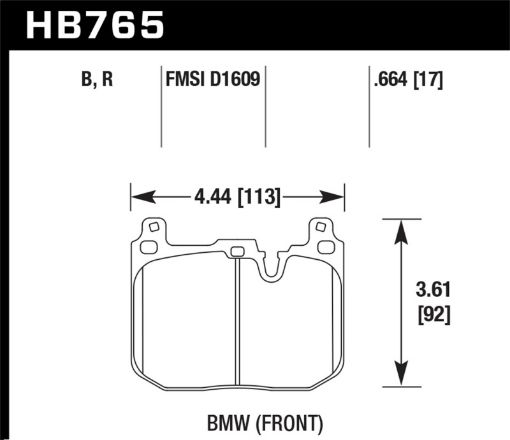 Picture of Hawk 15 - 17 BMW M4 DTC - 30 Front Race Pads