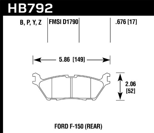 Picture of Hawk 15 Ford F - 150 HPS 5.0 Rear Brake Pads