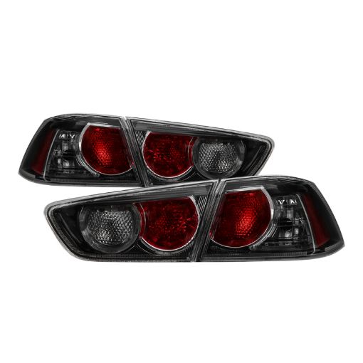 Picture of xTune 08 - 15 Mitsubishi Lancer OE Style Tail Lights - Black Smoke ALT - JH - MLEVO08 - BSM