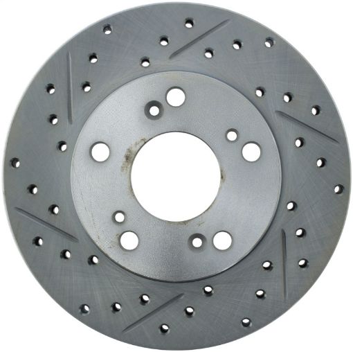 Picture of StopTech Select Sport 06 - 11 Honda Civic DXEXLX Slotted and Drilled Right Front Rotor