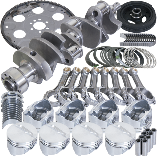 Picture of Eagle Chevrolet 350 Balanced 1Pc Rear Seal Rotating Assembly Kit .040 Bore Dome 153 Tooth Flex Plate