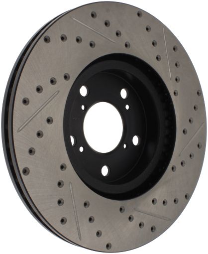 Picture of StopTech 07 - 08 Acura MDX SportStop Slotted Drilled Right Front Rotor