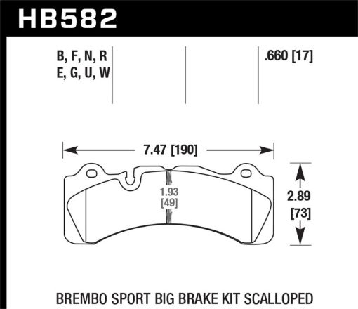 Picture of Hawk Brembo Scalloped Caliper DTC - 30 Race Pads