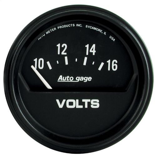 Picture of Autometer AutoGage 2 - 58in 16V Electrical Voltmeter - Black