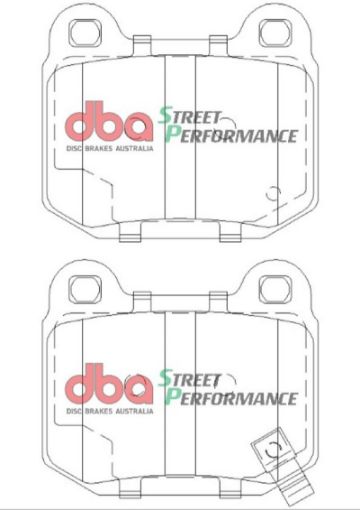 Picture of DBA 03 - 06 EVO 04 - 09 STi 03 - 07 350Z Track EditionG35 w Brembo SP500 Rear Brake Pads