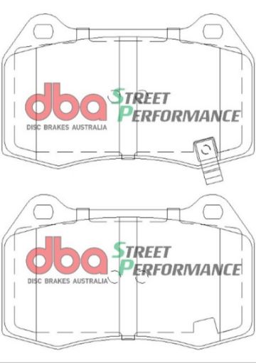 Picture of DBA 03 - 07 G35 w Brembo SP500 Front Brake Pads