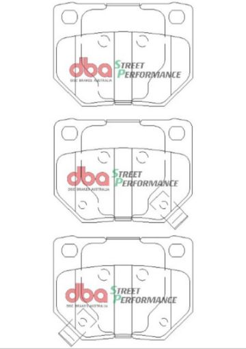 Picture of DBA 06 - 07 Subaru WRX SP500 Rear Brake Pads