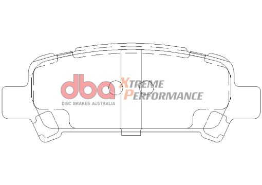 Picture of DBA 02 - 03 Subaru WRX XP650 Rear Brake Pads