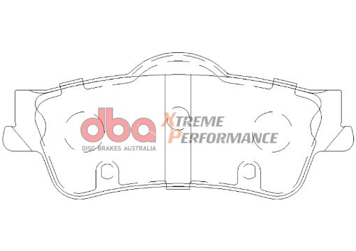 Picture of DBA 08 - 09 Pontiac G8 3.6 Base6.0 XP650 Rear Brake Pads